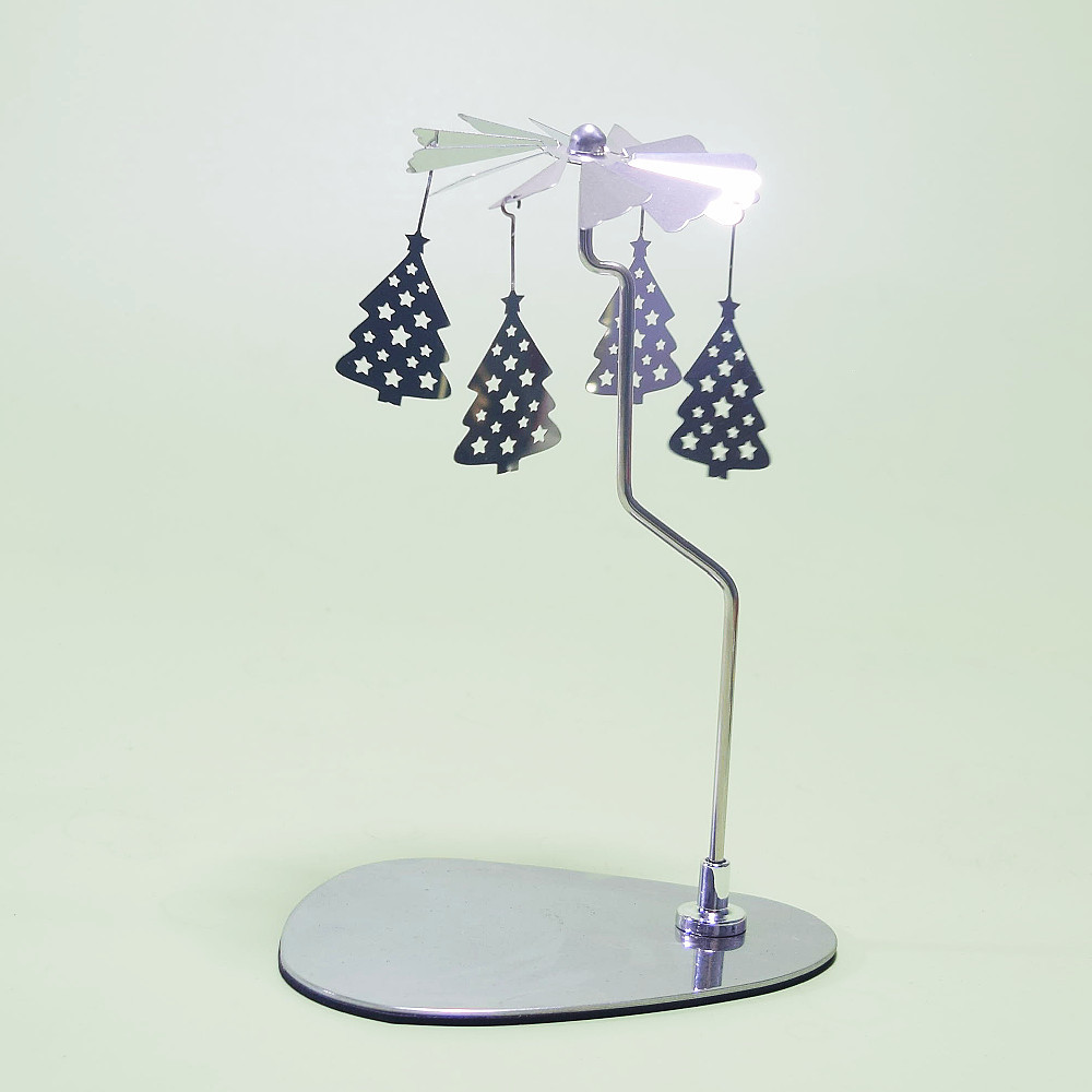 Amazon ins doles Acero inoxidable triángulo redondo bandeja giratoria candelabro aromaterapia vela linterna romántica