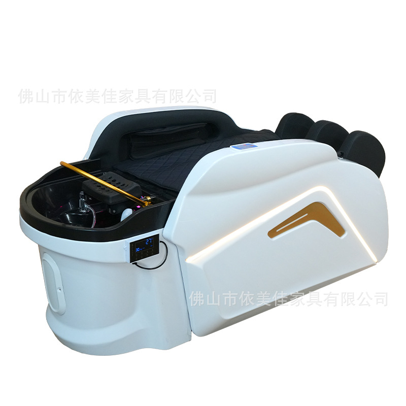 Cama de lavado de cabello, cama de tratamiento de cabello especial, salón de belleza de circulación de agua, fumigación, masaje eléctrico, spa, cama de lavado de cabello.