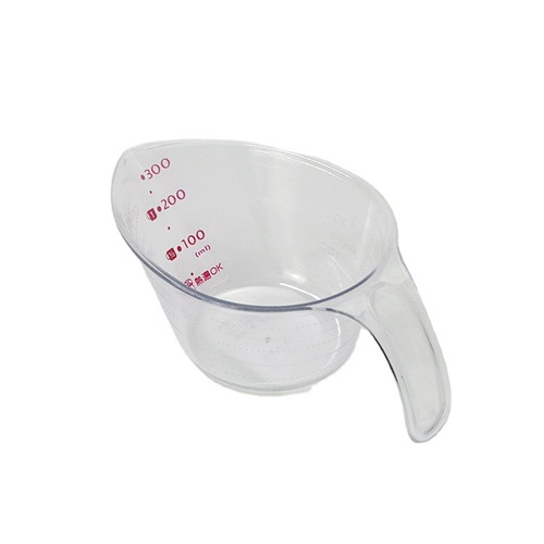 Manufacturer Supply Engraved Measuring Cups AS Resin Hard Plastic Cups 300ML Measuring Spoons Baking Kitchen Tools