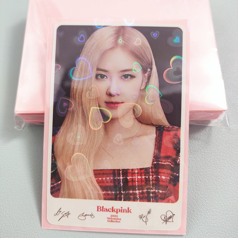 61*91 (amor floreciente láser Yingying chica rosa)(20 seda 50 unids/bolsa)