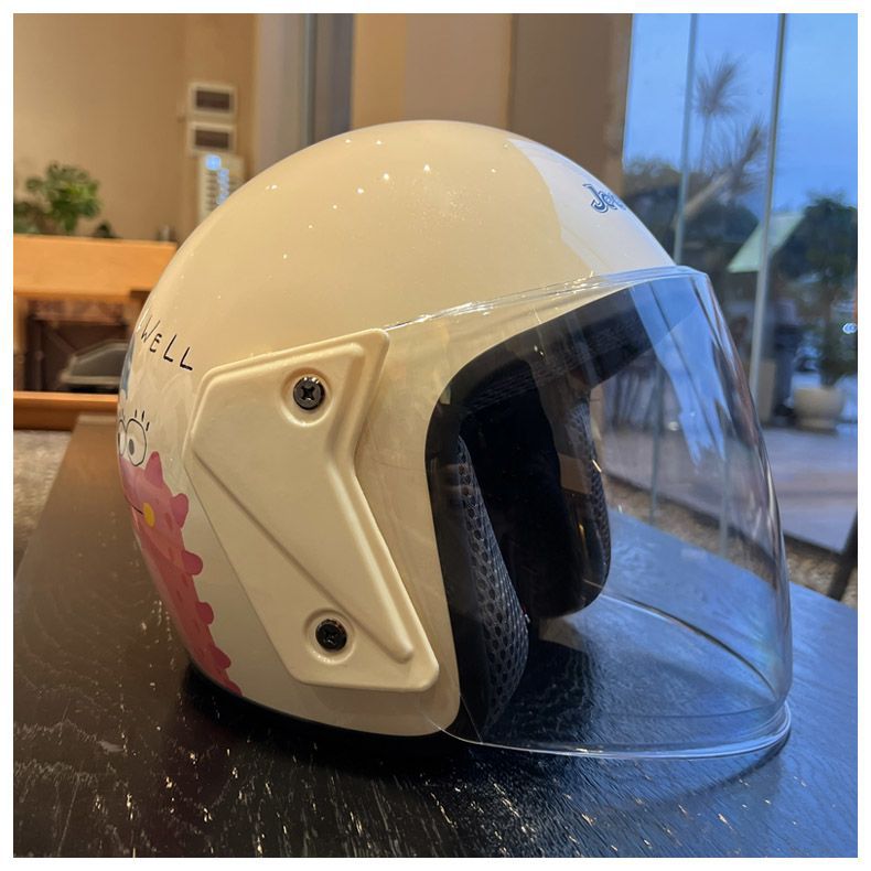 Winter 3C Certified Electric Motorcycle Helmet Cute Scooter Safety Warm