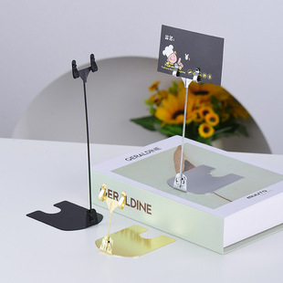 Notes Clip Vertical Label Bakery Price Display Cake Dessert Price Label Metal Table Number Clip