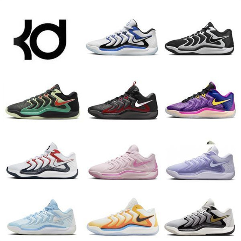 Kd 17 Durant 17Th Generation Basketball Shoes, Breathable, Lightweight, Practical, Wear-Resistant, Shock-Absorbing Air Cushion, Men's and Women's Sports Shoes