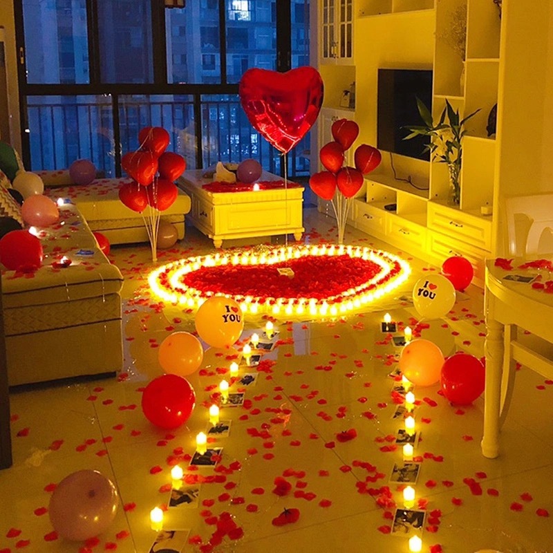 Simulated LED electronic candle light