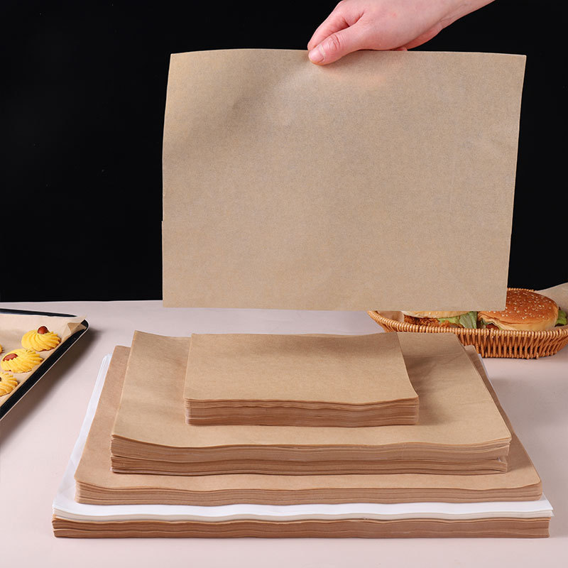 食品グレードの油吸収紙、耐油紙パッド、業務用揚げ物専用耐油紙、ハンバーガーパンベーキングパンベーキングマット|undefined
