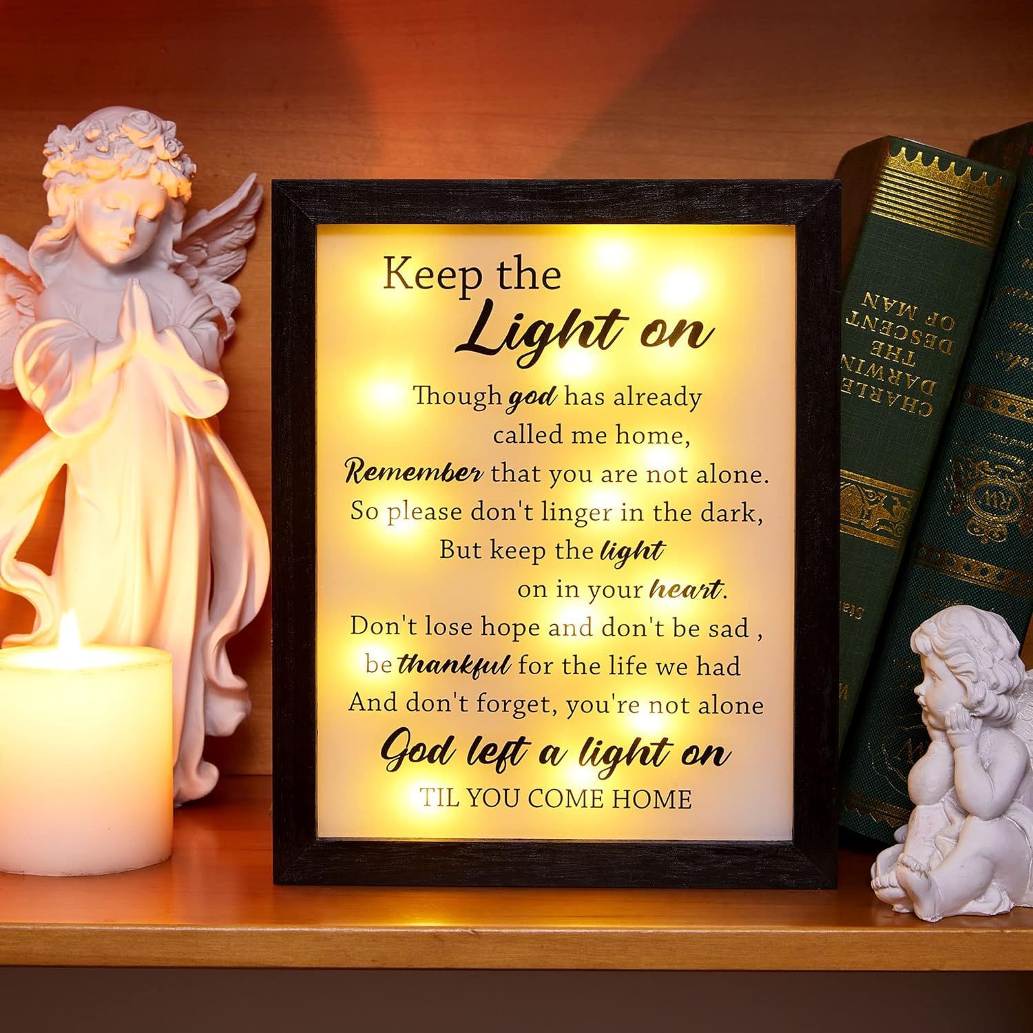 Decoración de escritorio creativa marco de fotos luminoso con Marco de imagen ligero decoración de luz de noche MARCO DE REGALO brillante