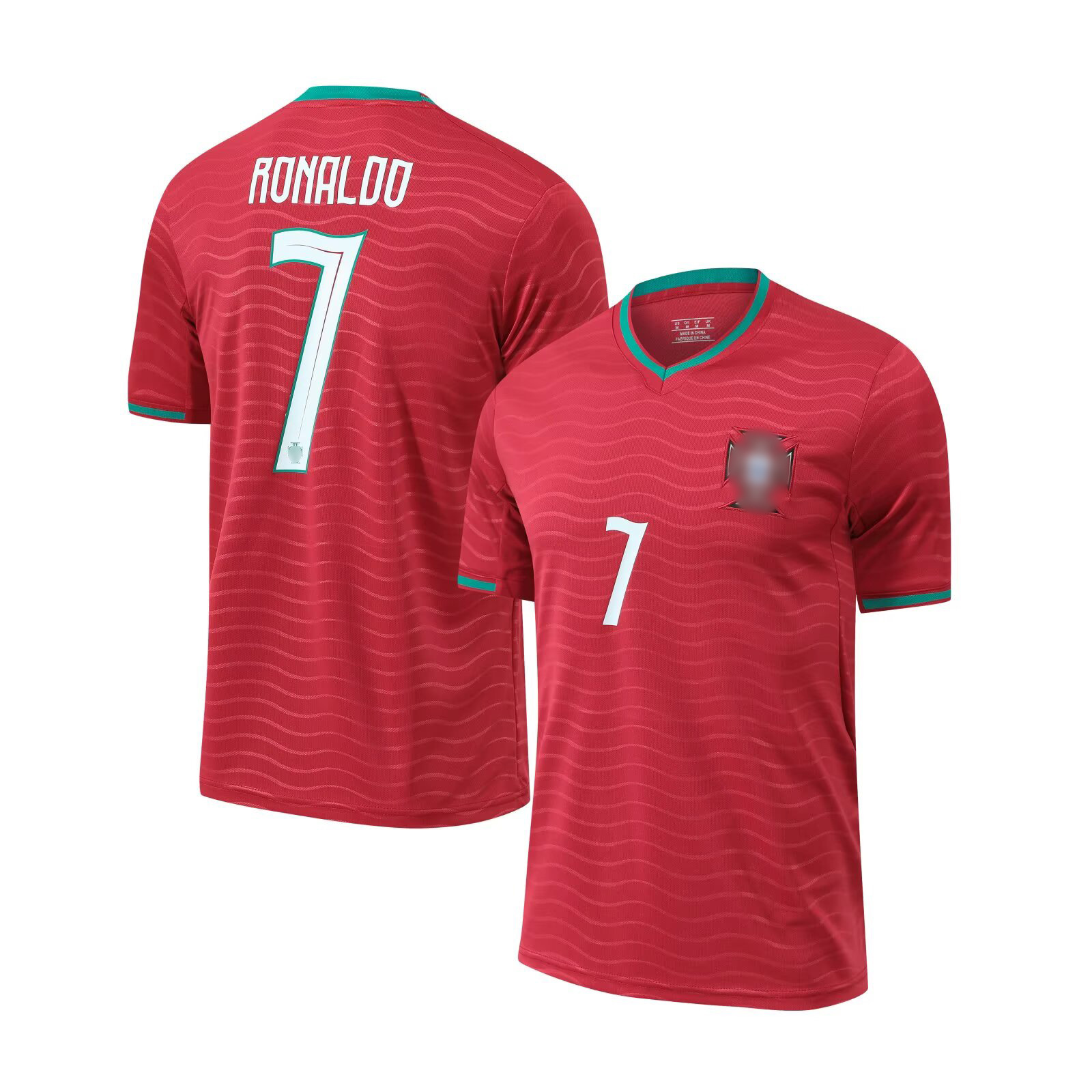 2026 Portugal Camiseta en casa y fuera Camiseta de fútbol infantil No. 7 Ronaldo 8B tarifa infantil adulto transfronterizo