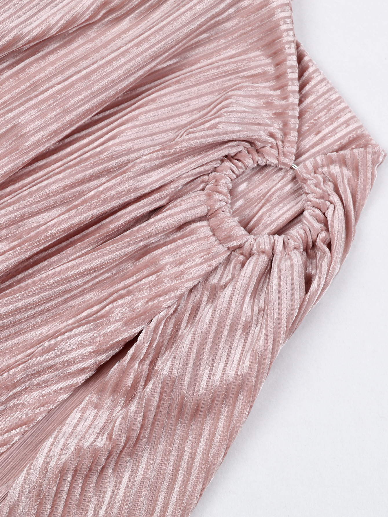 2025 Spring and Summer Season Women's Gender Wholesale Women's Elegant Sexy Thigh Slit Hollow Out Solid Color Holiday Oblique Collar Sleeveless Sheath Dress