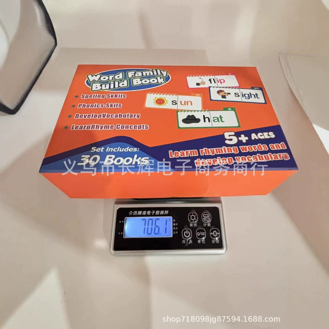 Трансграничные новые 30 Read and Rhyme Flip Books Чтение рифмы Флип Книги Образовательные игры для чтения