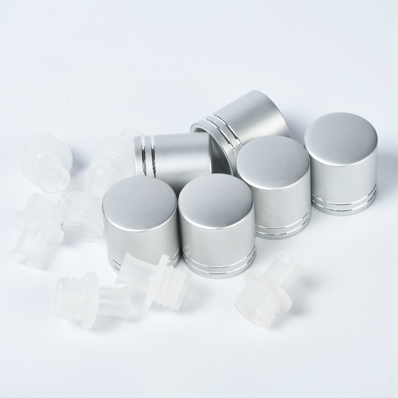 Cubierta de aceite de combinación de óxido de aluminio Cubierta de metal Cubierta de aluminio de plástico Cubierta de combinación de plástico de aluminio con botella de vidrio Cubierta de aceite de óxido de aluminio image 5