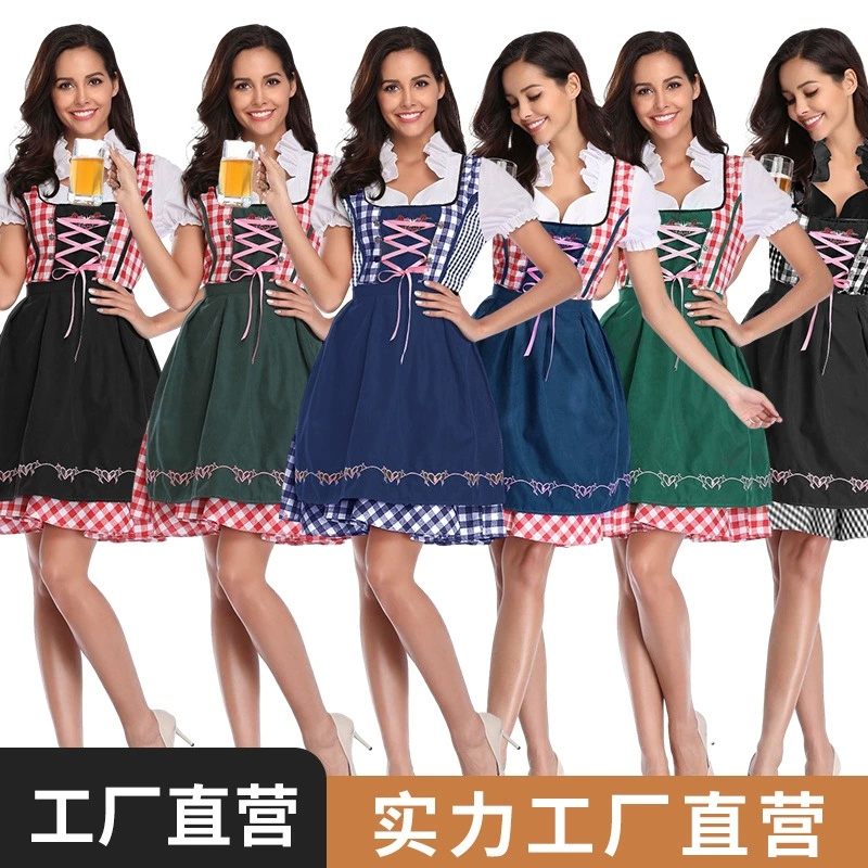Костюм для Октоберфеста больших размеров, традиционное немецкое баварское платье, костюм на Хэллоуин для взрослых женщин