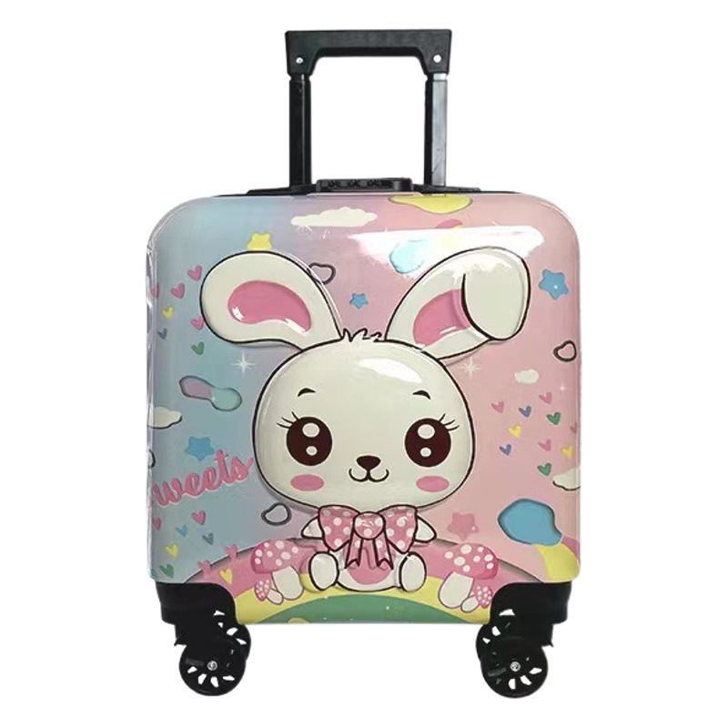 18inch Children's Suitcase with Universal Wheels and Combination Lock, Fashionable Travel Trolley Case, Activity Gift Box