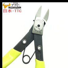 日本进口新款上市6”福冈铬钒合金钢钳斜口塑胶TTC水口钳