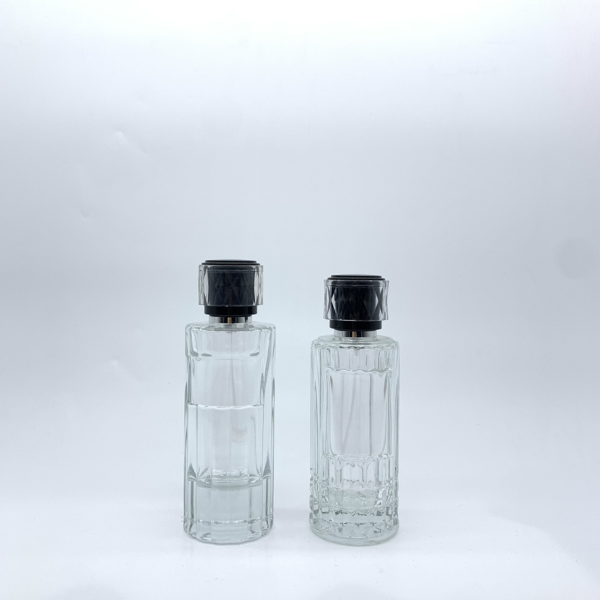 香水分装瓶100ml卡口细雾喷雾瓶厚底瓶子旅行便携透明玻璃香水瓶