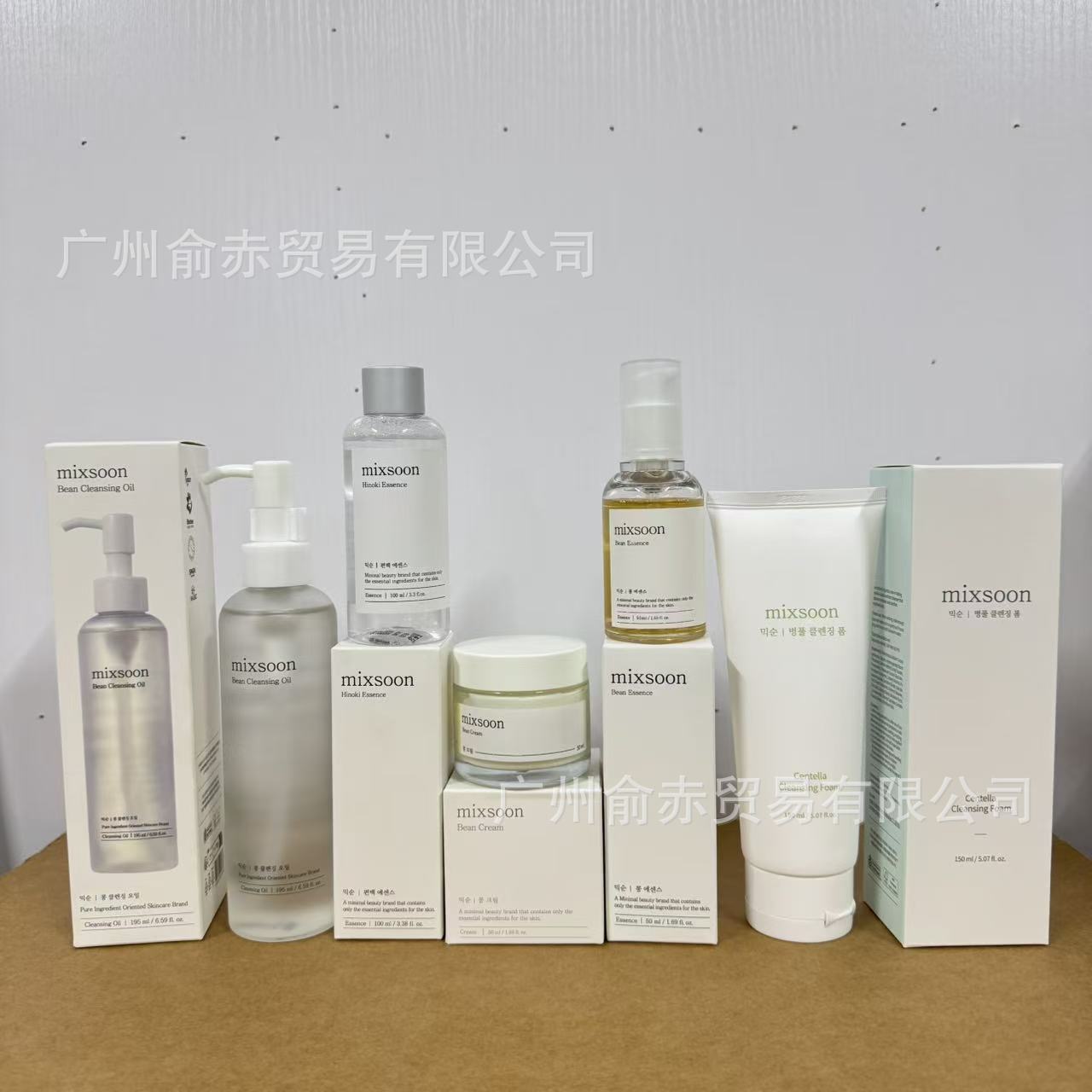 跨境韩国外贸mixsoon系列大豆发酸面霜精华液爽肤水洗面奶卸妆油