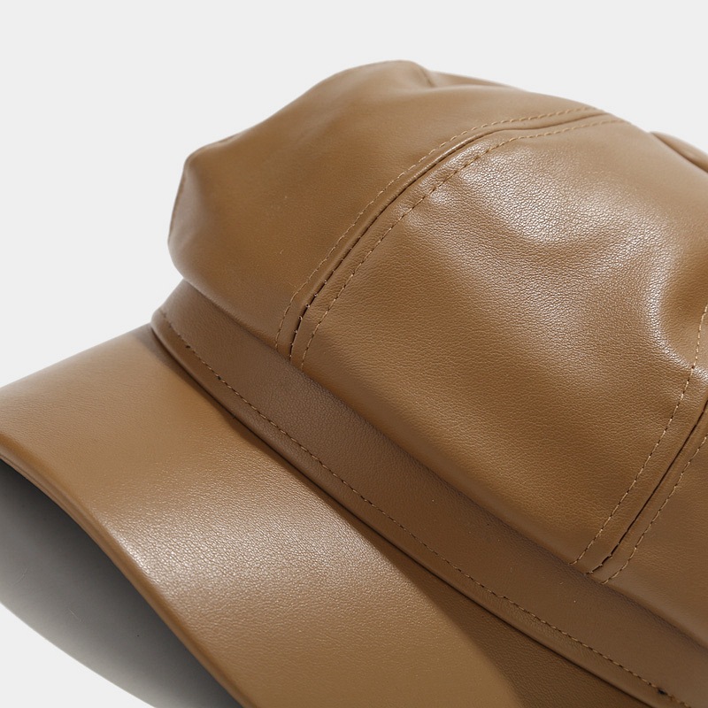 Women's Retro Solid Color Curved Eaves Ivy Cap display picture 6