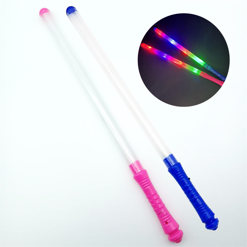 Colorful electronic flashing rainbow light stick
