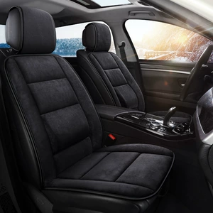 Car seat cushion winter short plush single-piece car cushion cushion three-piece seat cover car warm rear wool cushion only