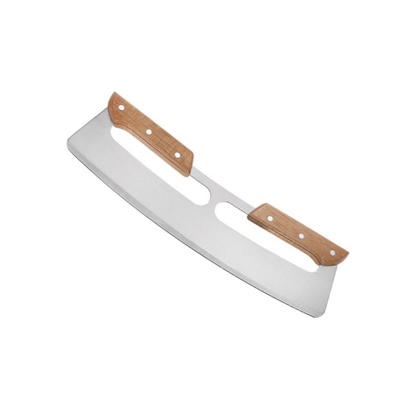 더블 핸들 피자 커터 (나이프 커버 포함)