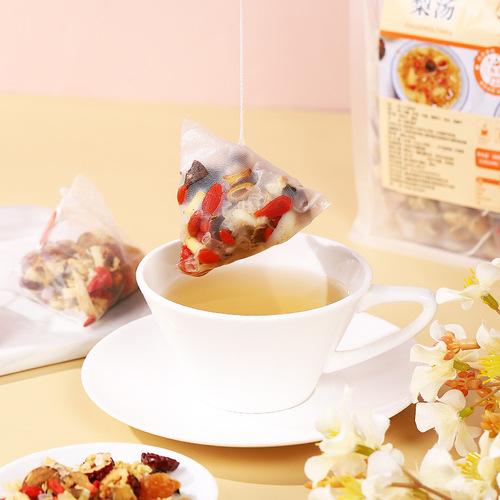 Meizhi Qian Xiao Diao Pear Soup 750g, available in a triangular package, Tremella and Snow Pear Soup, Tea, Longan, Wolfberry and Tremella Infusion