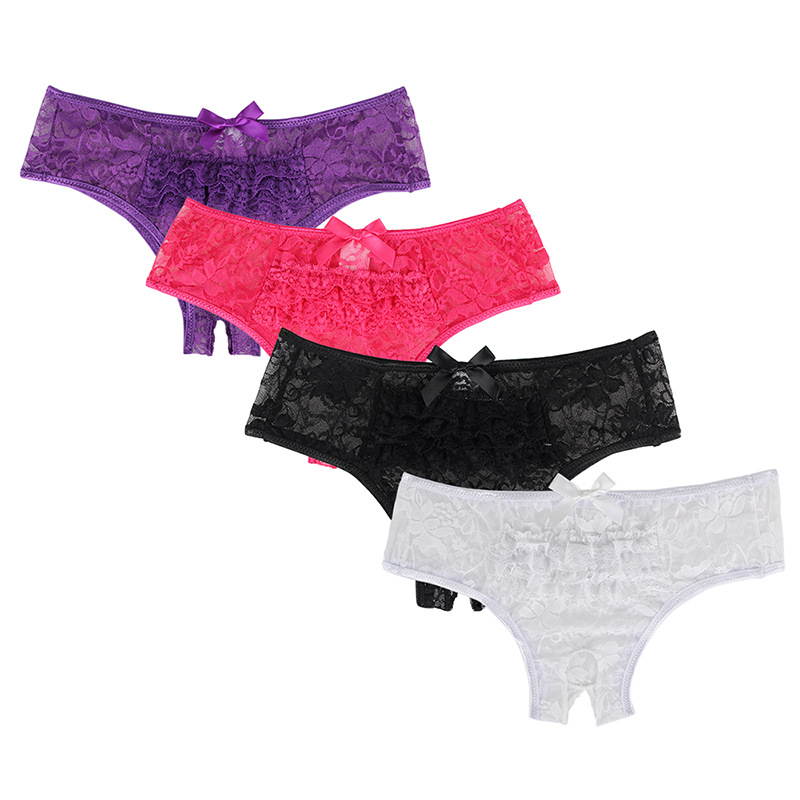 El Comercio exterior europeo y americano de encaje Abierto Libre sexy ropa interior seductora de las mujeres calzoncillos respirables más tamaño sexy nuevo 5178