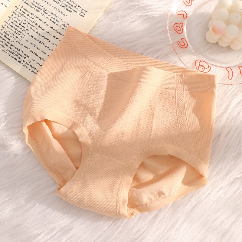 Nueva ropa interior de algodón de las mujeres de la entrepierna inferior antibacteriano sin costuras Mediados de cintura pantalones cortos de triángulo de la muchacha cómoda ropa interior transpirable para las niñas