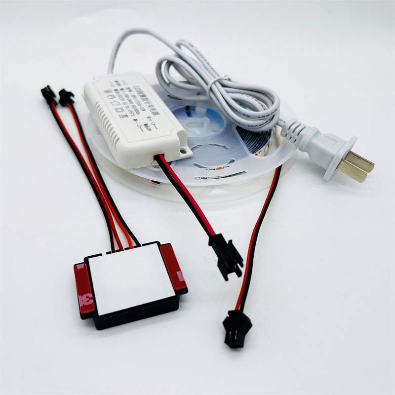 5V化妆镜妆台镜双色触摸开关5v供电USB插头三色无极调光触控开关