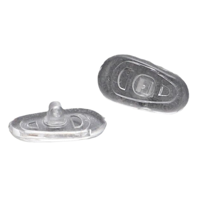 Silicone Nose Pads G13G14Mmg15 Screw-On, No Distinction between Left and Right, Commonly Used Plastic Core Melon Seed-Shaped Nose Pads for Glasses