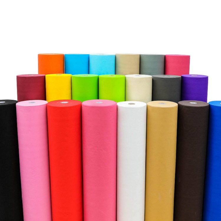 彩色pp纺粘无纺布热轧丙纶聚丙烯衬里家纺收纳包装无纺布厂家批发