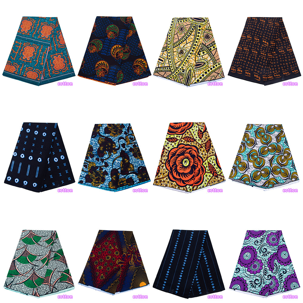 2026 New African Print Kent Ankara Batik Cloth 1 Piece Ethnic Fabric…