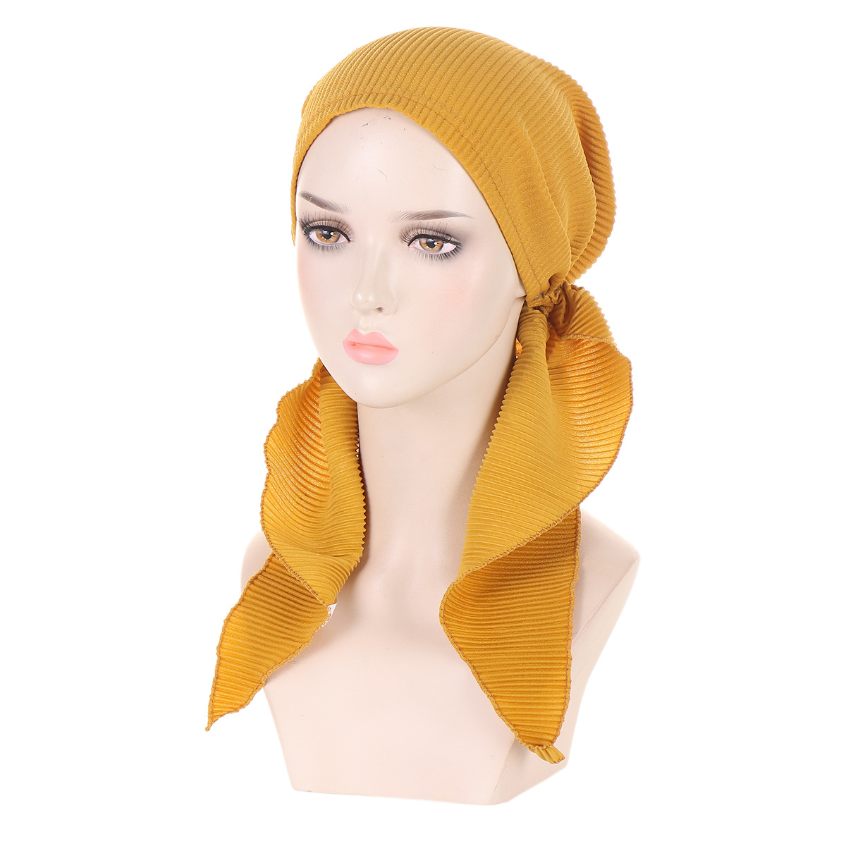 dam final böjd hatt turban hatt enfärgad muslimsk hatt i lager_voghion.com