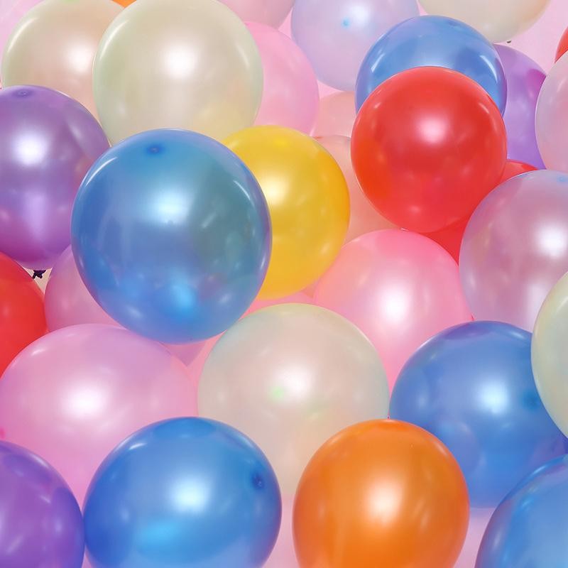 Beauty Sea Globo redondo nacarado de 6 pulgadas Decoración de la sala de bodas Decoración de la boda Evento de cumpleaños Globo 0,8g Espesor