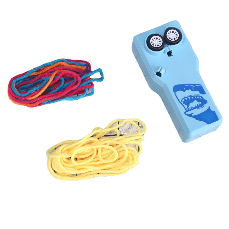 Transfronterizo TikTok popular transmisor de cuerda jugar un perro de lana caminando Red roja cuerda voladora juguete descompresión pequeño juguete