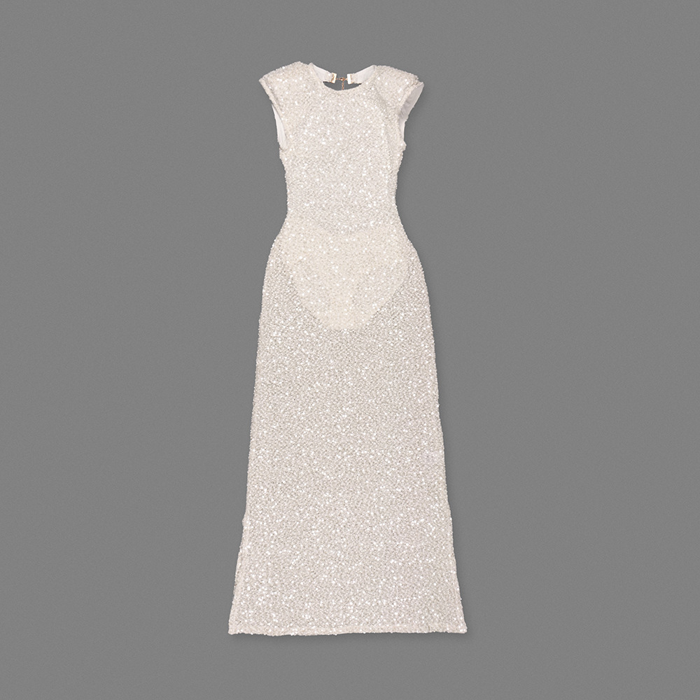 Women's Clothing Sexy Backless Oversized Shoulder Sequined Lace Bridesmaid Dress Australian Design Summer Style_ecoleips.com