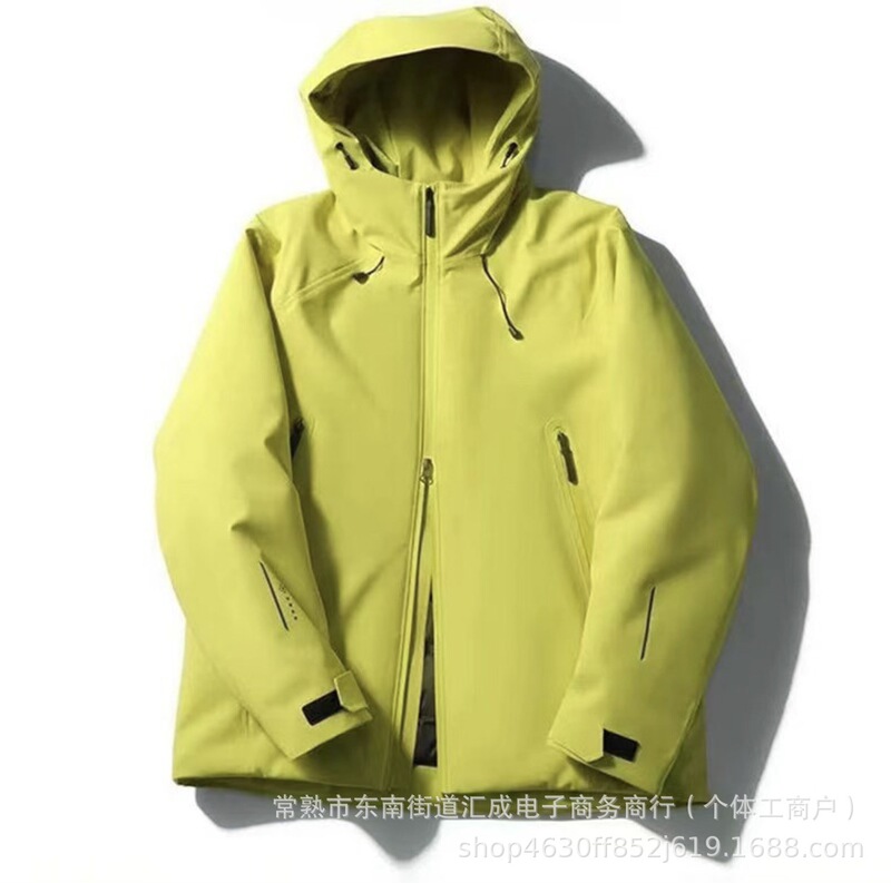 Di Series Seamless Laminated 90 Velvet Autumn and Winter Men's Lightweight Outdoor Windproof and Warm Hooded down Jacket