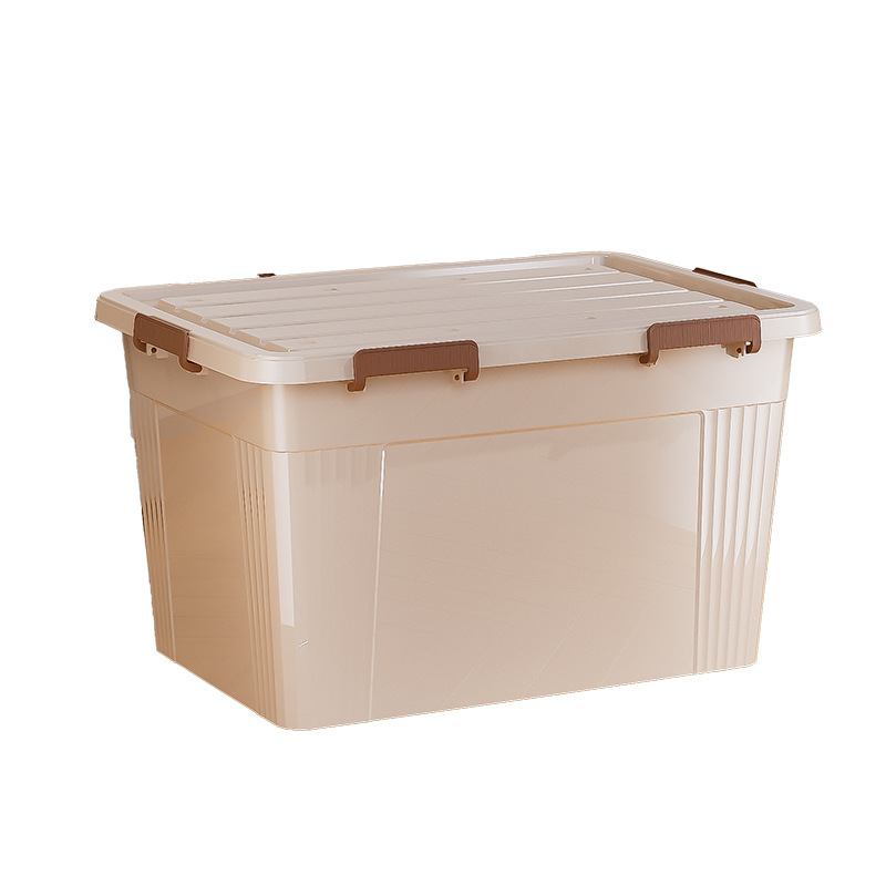 Caja de almacenamiento extra grande con cubierta con ruedas a prueba de polvo caja de almacenamiento doméstica armario de ropa de dormitorio armario de juguetes