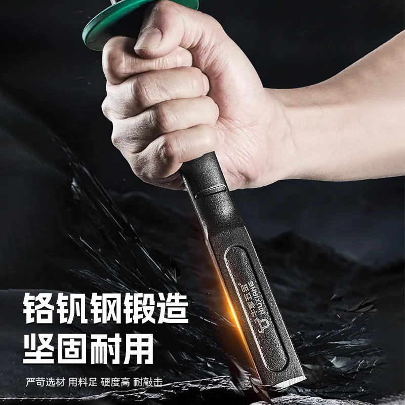 铬钒钢扁凿混凝专用手工工具水泥劈石神器合金钢石工凿扁头凿铁凿