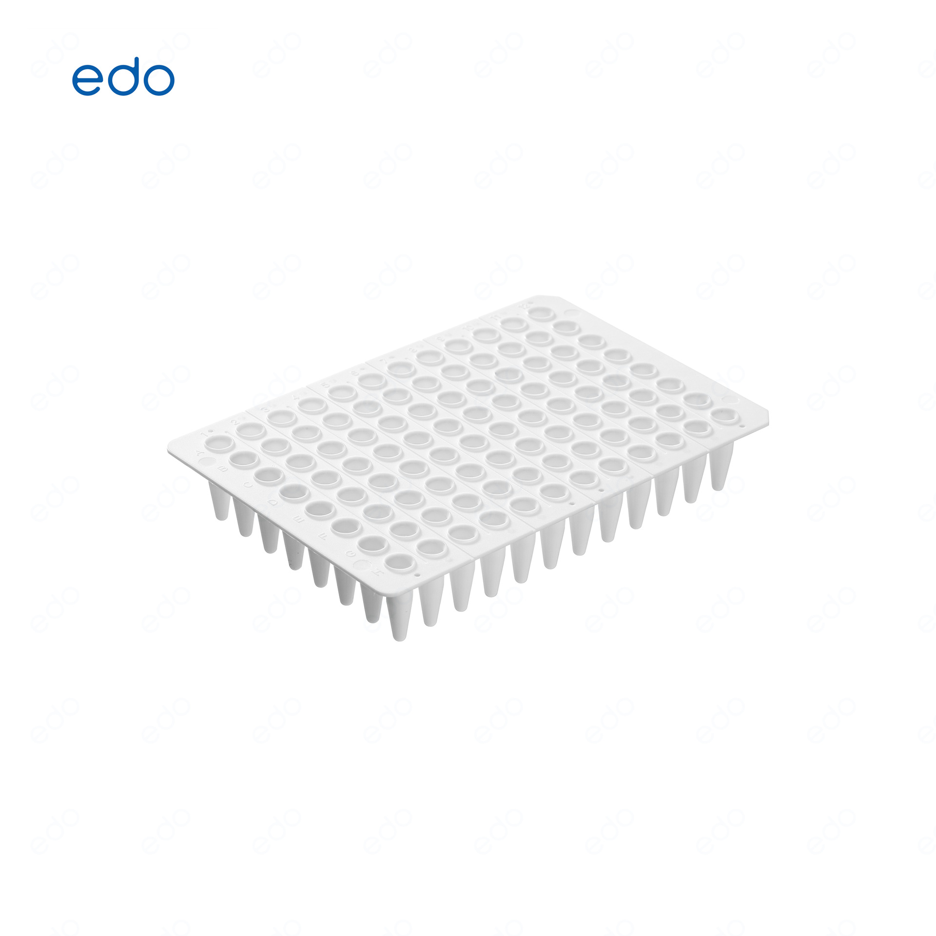 EDO 0.2mL 96孔PCR板-半裙边，透明，黑字 1352016