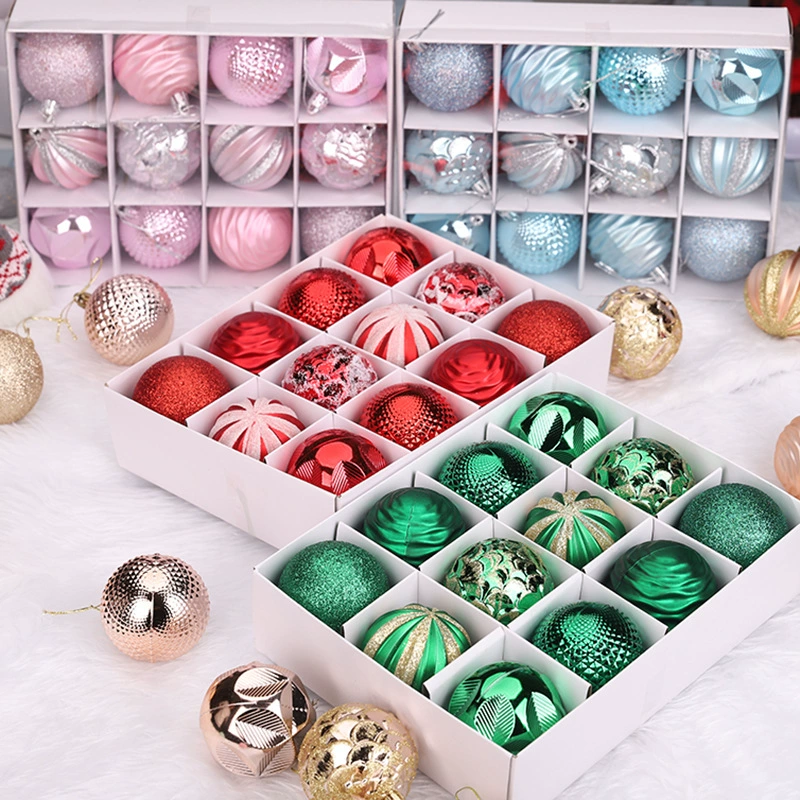Cross -Bordder Wholesale Christmas Ball Gift Box установлена с особыми шариками 6 см. Подарок для украшения рождественской елки.