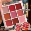 Lipstick, face blush, set