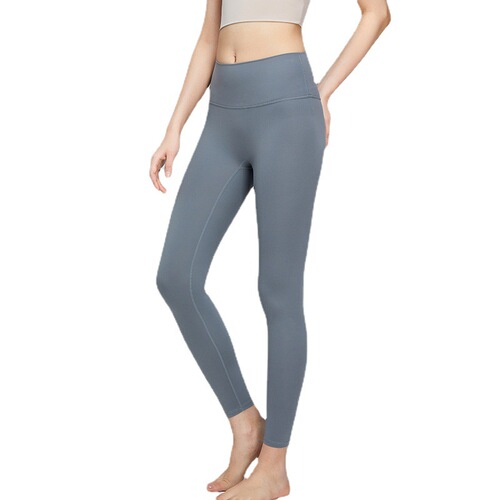 Cross-border new bare feeling yoga pants for women peach lifting exercise tight pants quick-drying outdoor running fitness pants