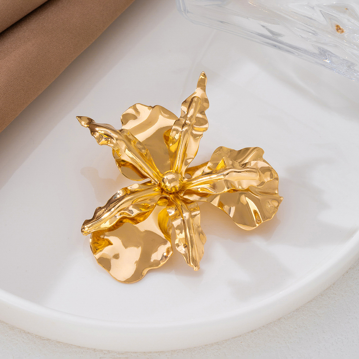 Vintage bloem broche voor dames elegant accessoire voor feesten_voghion.com