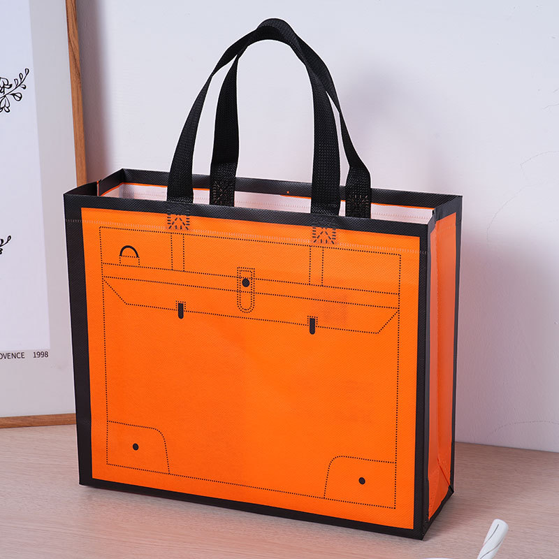 Personalizada prensado en caliente multicolor no tejido bolsas de mano ropa plumón bolsas de regalo de compras logotipo imprimible image 5
