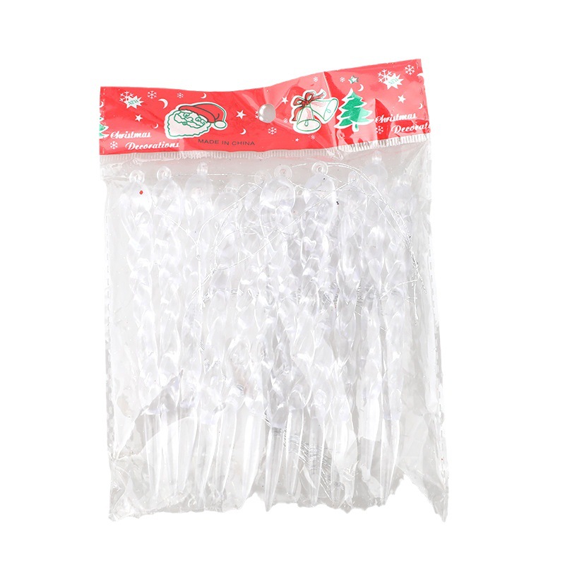 国境を越えたクリスマスの祭り用品の創造的な透明な氷のペンダントの新しいクリスマスツリーの装飾ねじ山のペンダントの木