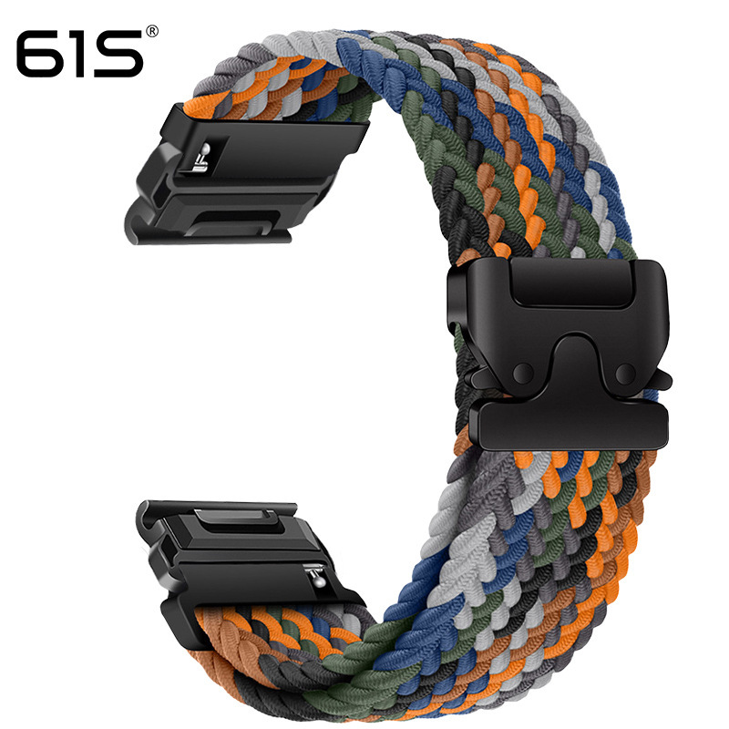 61S适用Garmin佳明飞耐时Fenix8/7XPro/955/965 弹力伞扣编织表带|undefined