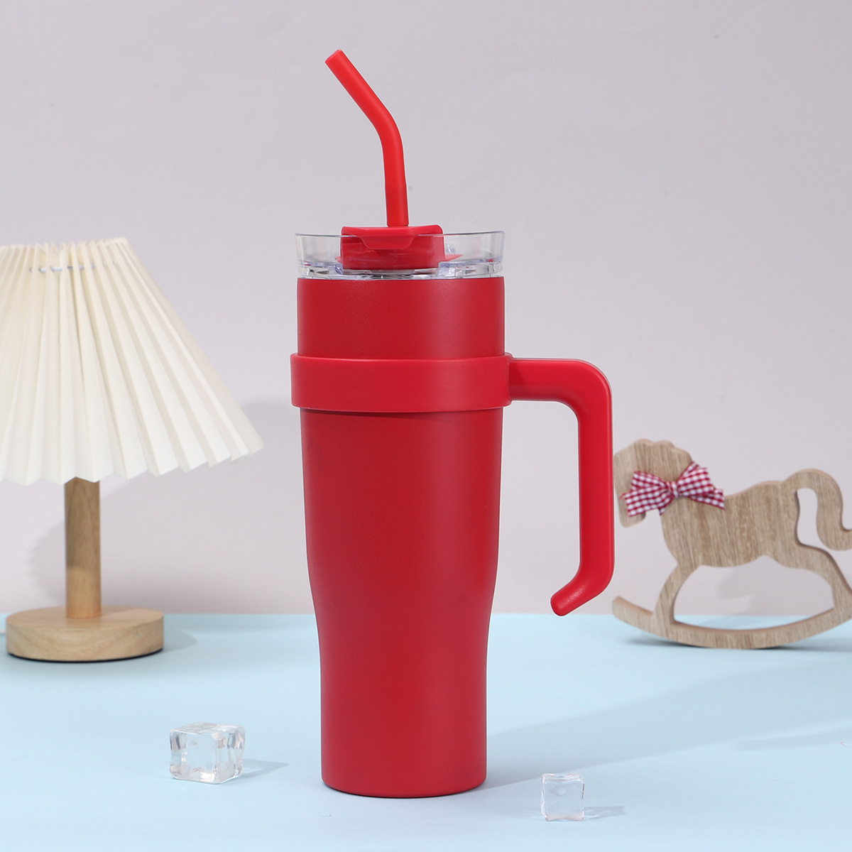 40oz Big Mac manejo de automóvil taza deportiva al aire libre portátil con paja taza de aislamiento