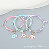 Bracelet, universal woven trend set handmade, Korean style, 3 piece set, wholesale