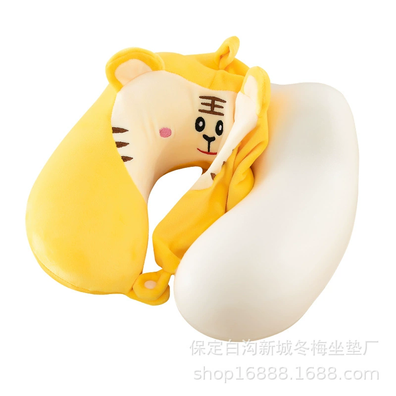 Cute cartoon handheld neck pillow for traveling
