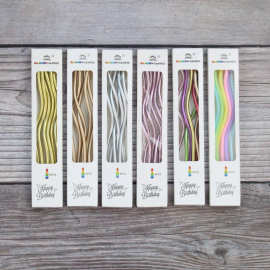 批发网红生日蛋糕蜡烛曲线螺纹蜡烛镀金曲线蜡烛盒装蜡烛