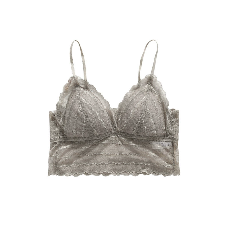 悦晓 Silk lace sexy bra top, thin wireless bra, underwear